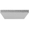 Ekena Millwork 3"W x 12"D Logan Hidden Support Steel Bracket w/ 8" Support Depth, Hammered White BKTM03X12LOHWH - alternate 7